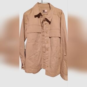Kut from the Kloth Men's Beige Shirt Jacket